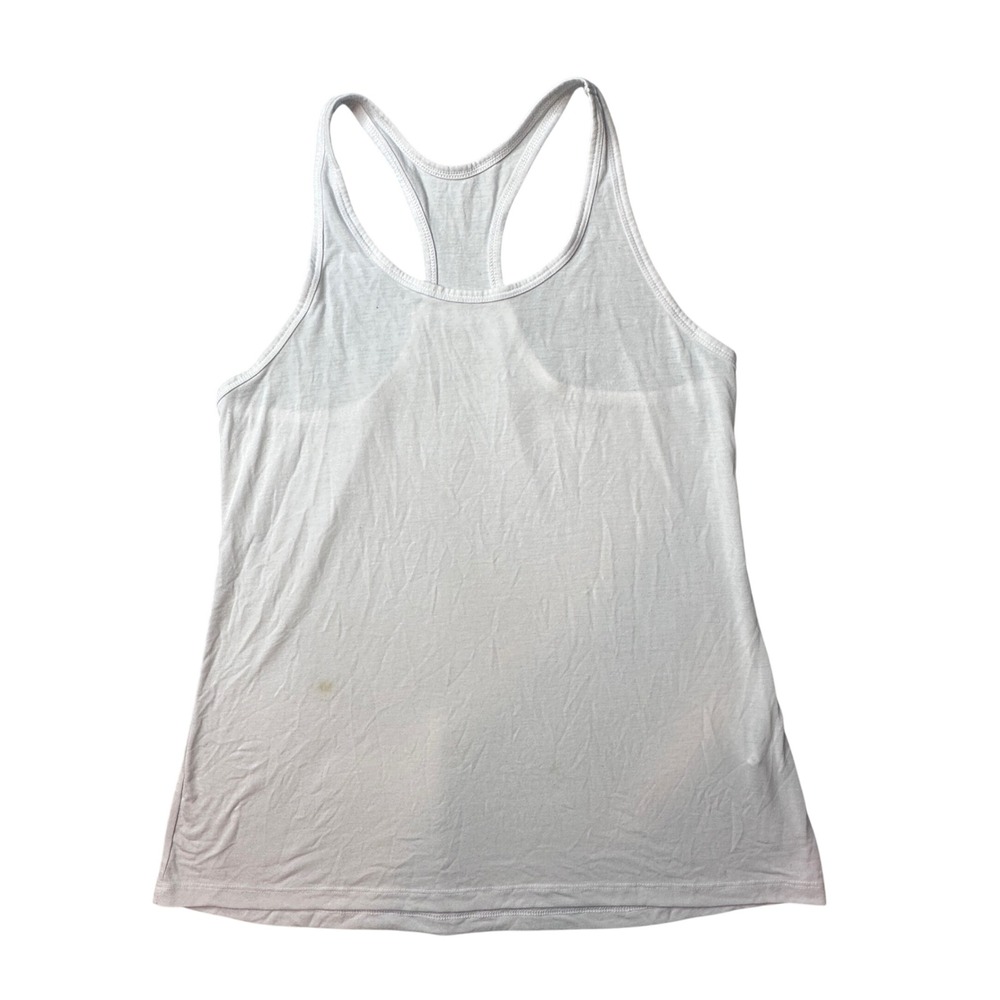 Old Navy Tank Top Womens M White Active‎ Racerback Jersey Stretch Athletic 38834
